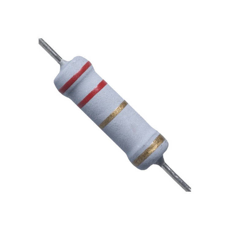 مقاومت 2.2 اهم 2 وات کد 2.2R/2W بسته 35 عددی