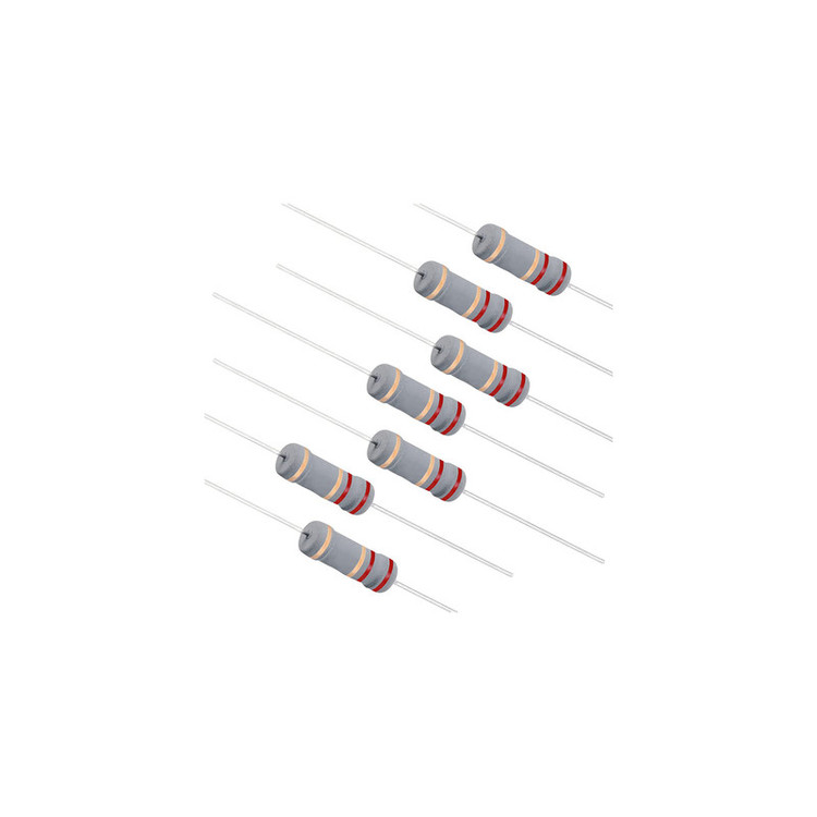 مقاومت 2.2 اهم 2 وات کد 2.2R/2W بسته 35 عددی