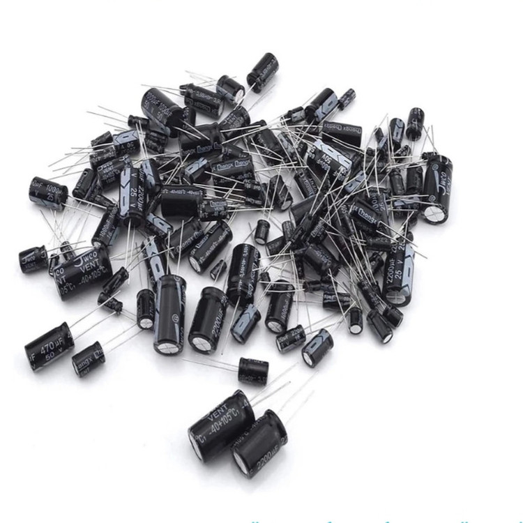 خازن اکسیال 4 میکروفاراد کد 50v بسته 10 عددی