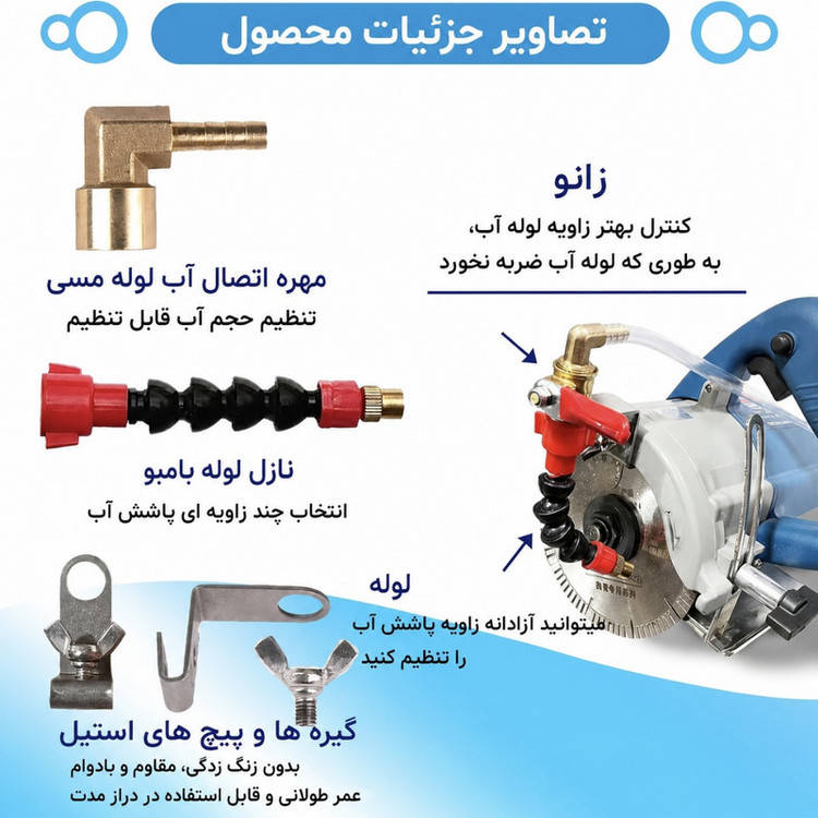 آب پاش خنک کننده فرز دوحالته مدل Sprinkler