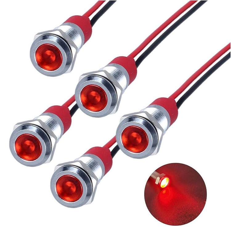 چراغ سیگنال مدل 3V-6V RED 12mm