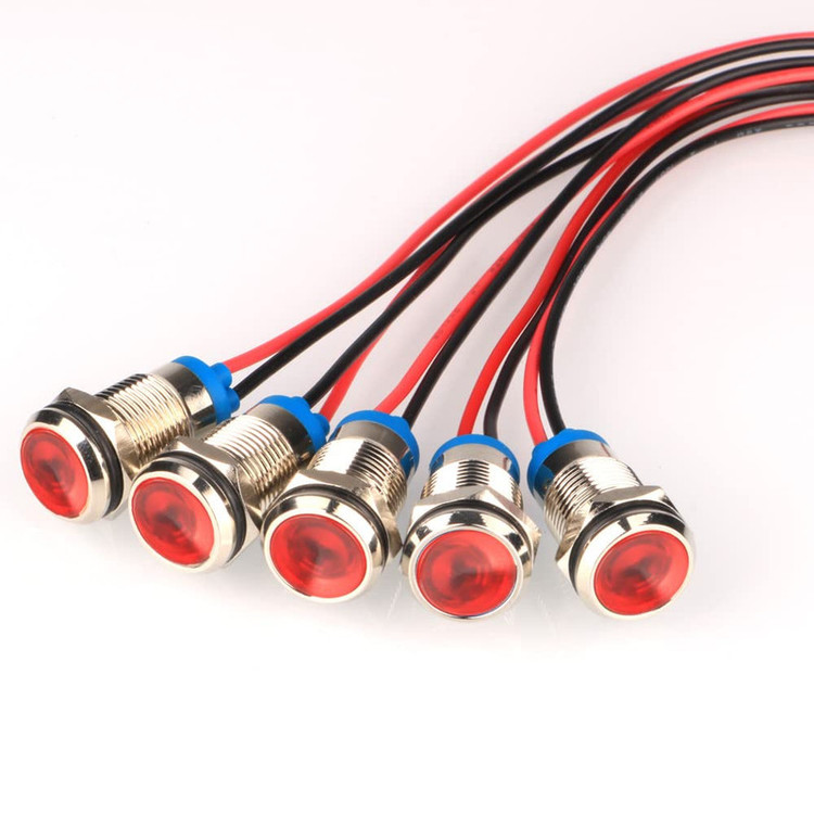 چراغ سیگنال مدل 3V-6V RED 12mm
