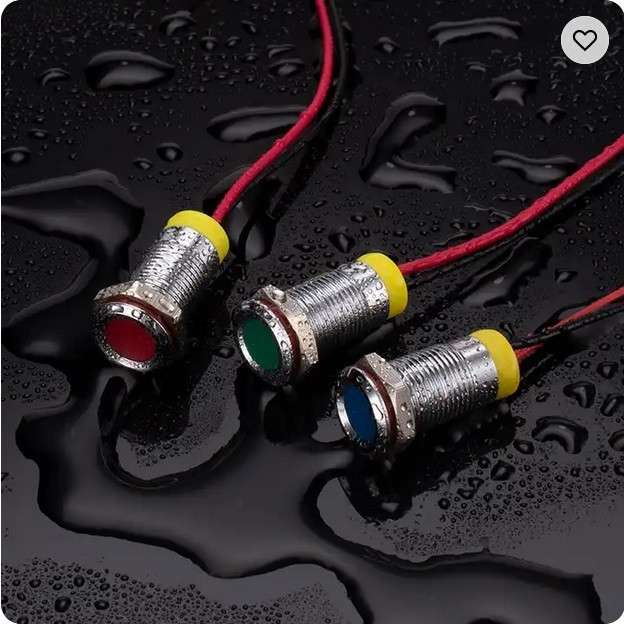 چراغ سیگنال مدل 3V-6V RED 12mm