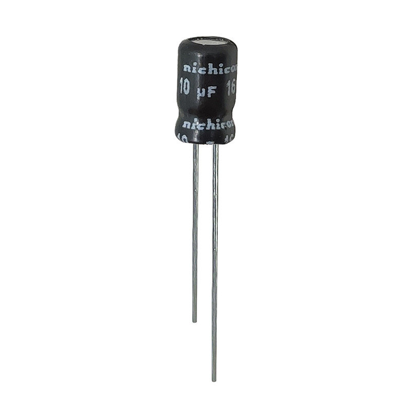 خازن الکترولیت 10 میکروفاراد 16 ولت نیچیکون مدل SK-1016 بسته 14 عددی
