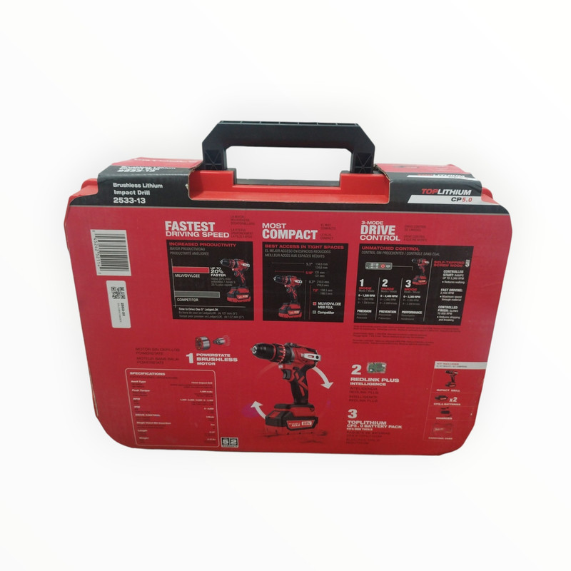 دریل پیچگوشتی شارژی 13میلیمتری 690 وات میلواکی مدل 2533-13