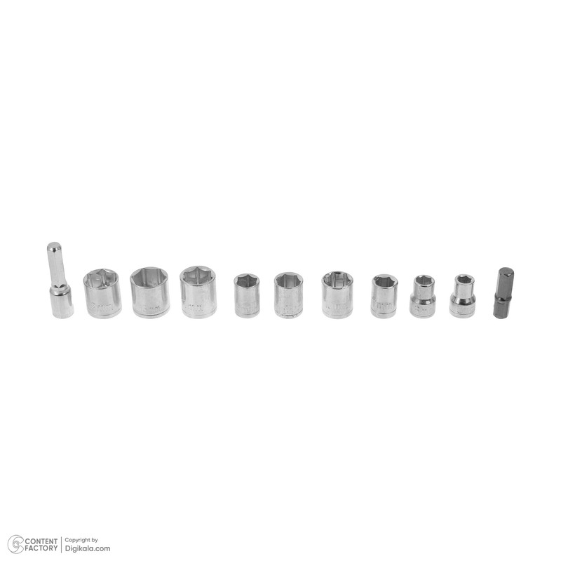 مجموعه 27 عددی دریل پیچ گوشتی شارژی سه نظام 10 میلی متری 220 ولت باس مدل BS-6006