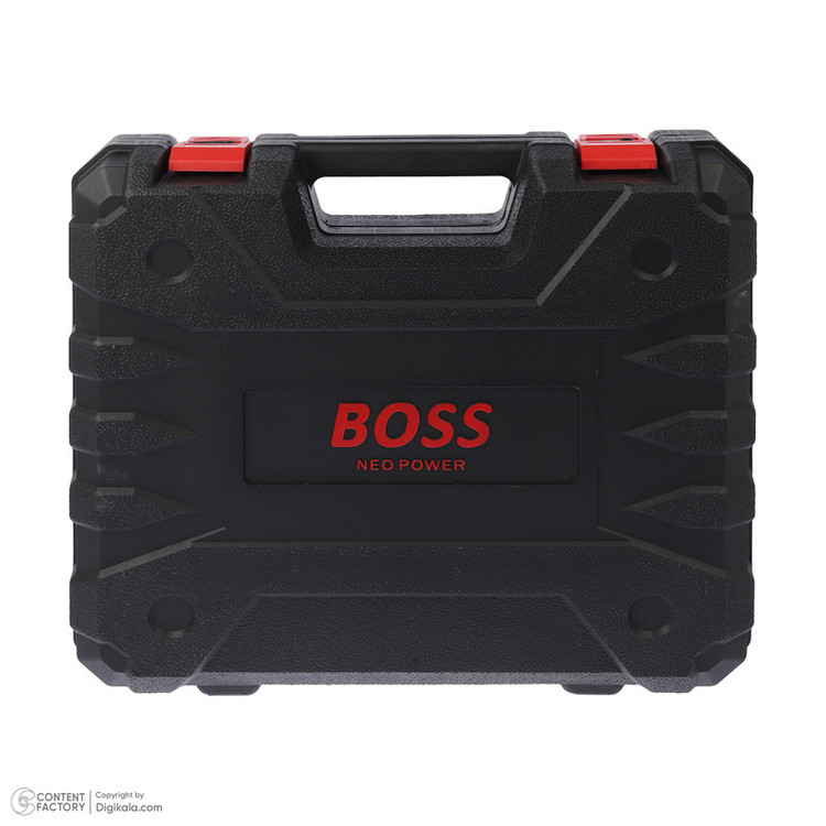 مجموعه 27 عددی دریل پیچ گوشتی شارژی سه نظام 10 میلی متری 220 ولت باس مدل BS-6006
