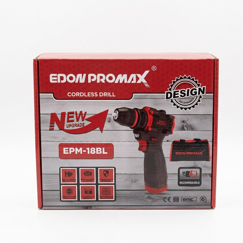 دریل پیچ گوشتی شارژی براشلس 10میلیمتری 18 ولت ادون مدل EPM-18BL