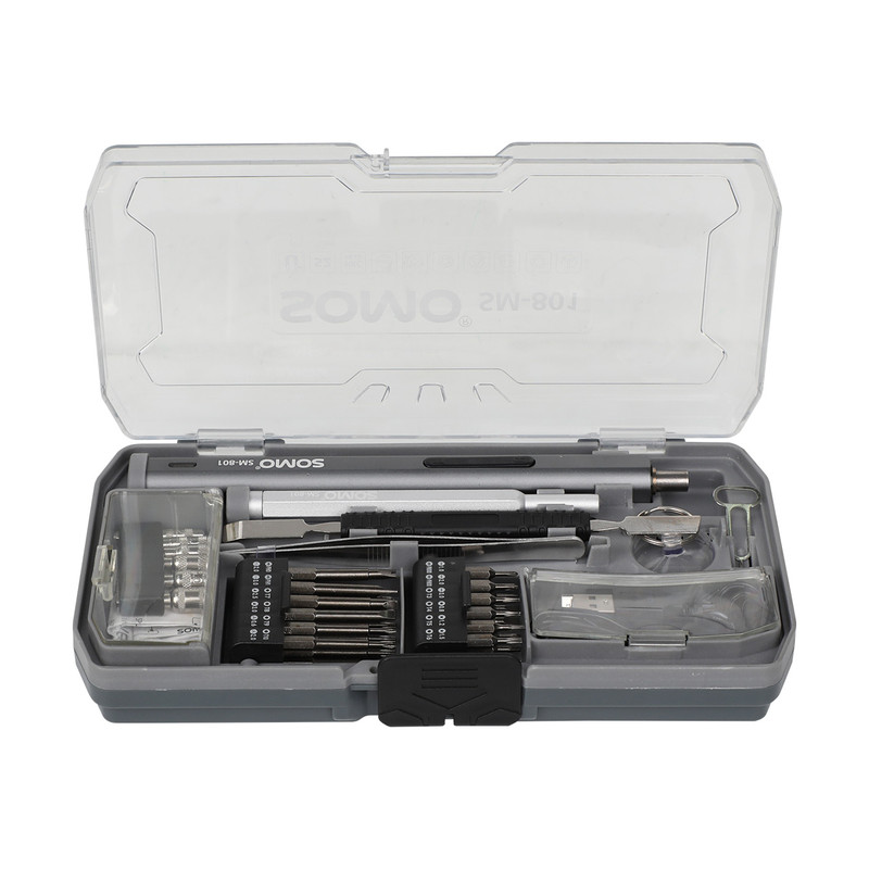 پیچ گوشتی شارژی سومو مدل SM801 مجموعه 24 عددی
