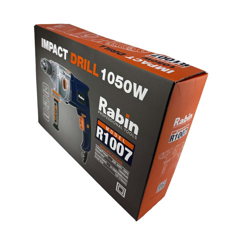 دریل چکشی گیربکسی 13 میلیمتری 1050 وات رابین مدل R1007