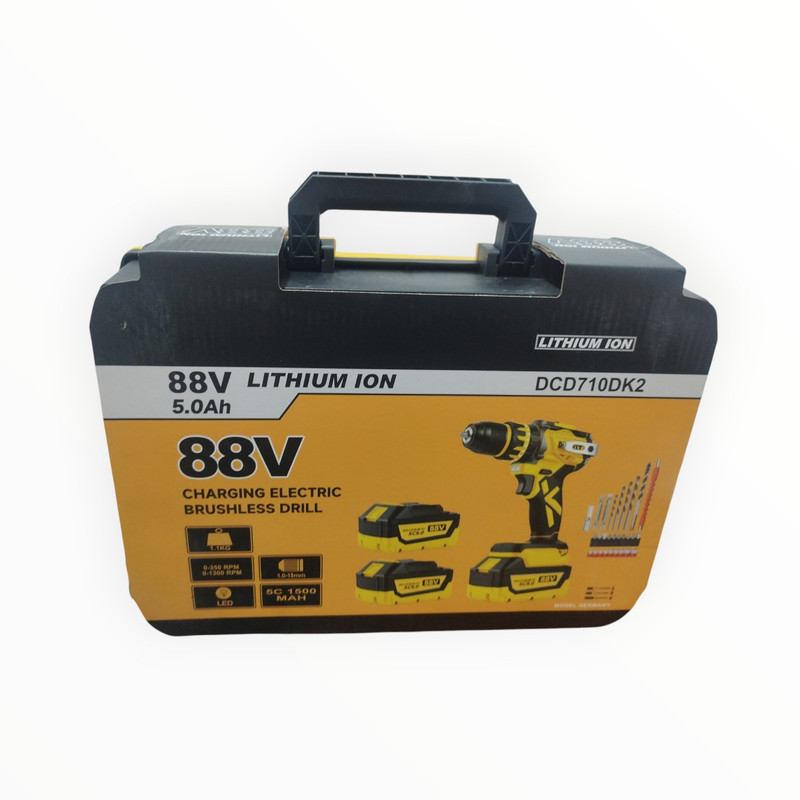 دریل پیچگوشتی شارژی 13 میلیمتری 690 وات دی اف ولت مدل DCD710DK2