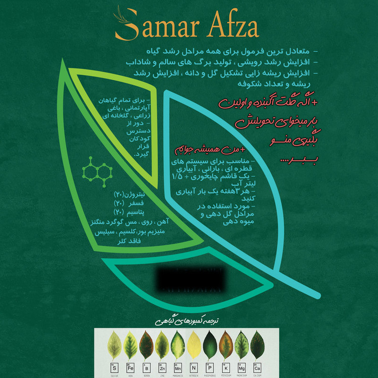 کود 20 20 20 NPK ثمرافزا مدل متعادل وزن 1 کیلوگرم