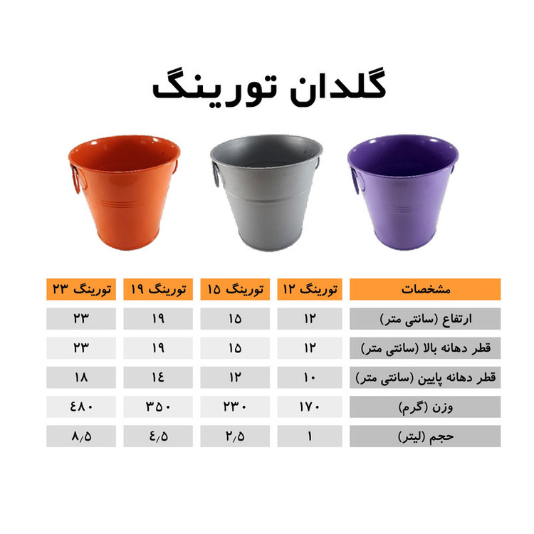 گلدان مدل تورینگ 15