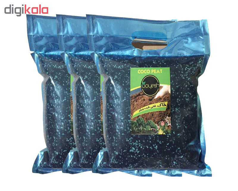 خاک غنی شده بنسای رویش مدل Bonsai-2L کد Pack-11 مجموعه 3 عددی