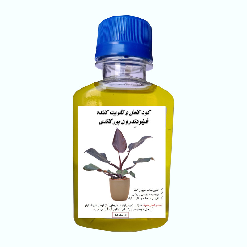 کود مایع کامل فیلودندرون بورگاندی مدل Filn حجم 120 میلی لیتر