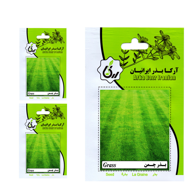 بذر چمن آرکا بذر ایرانیان کد 020 مجموعه 3 عددی