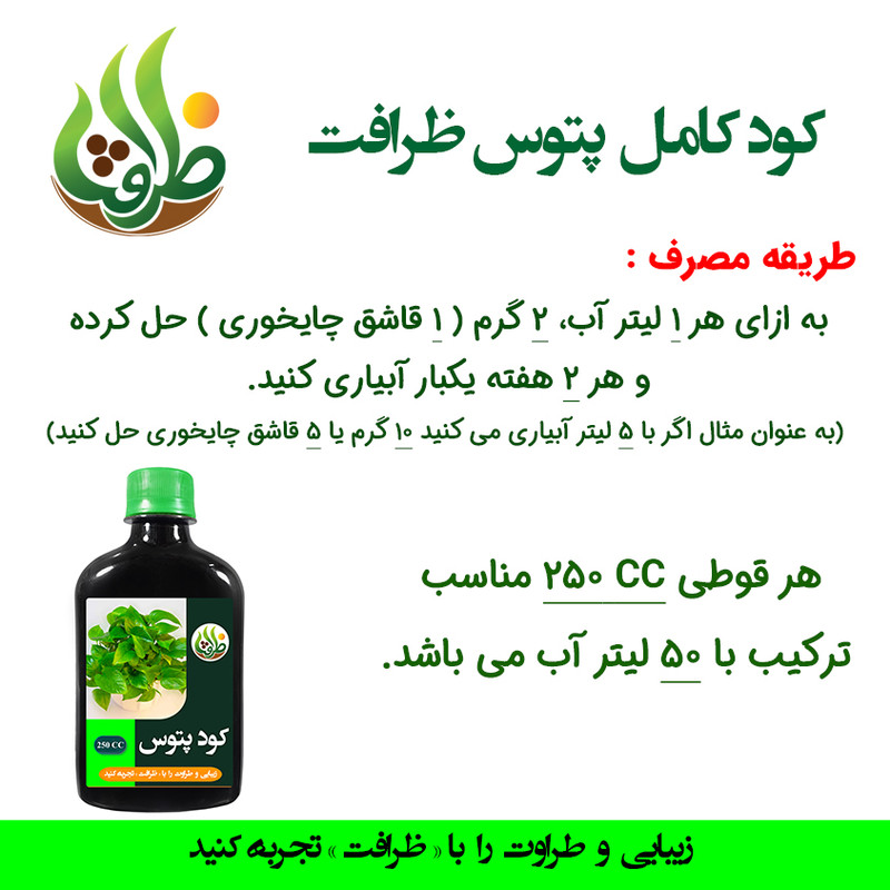 کود پتوس ظرافت مدل KO18902 حجم 250 میلی لیتر