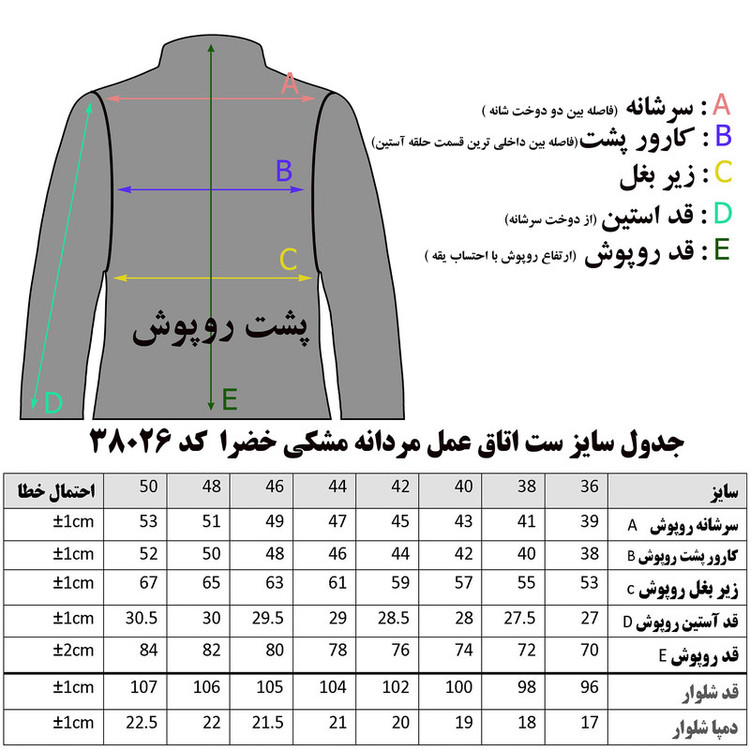 ست لباس اتاق عمل مردانه خضرا مدل اسکراب کد 38026