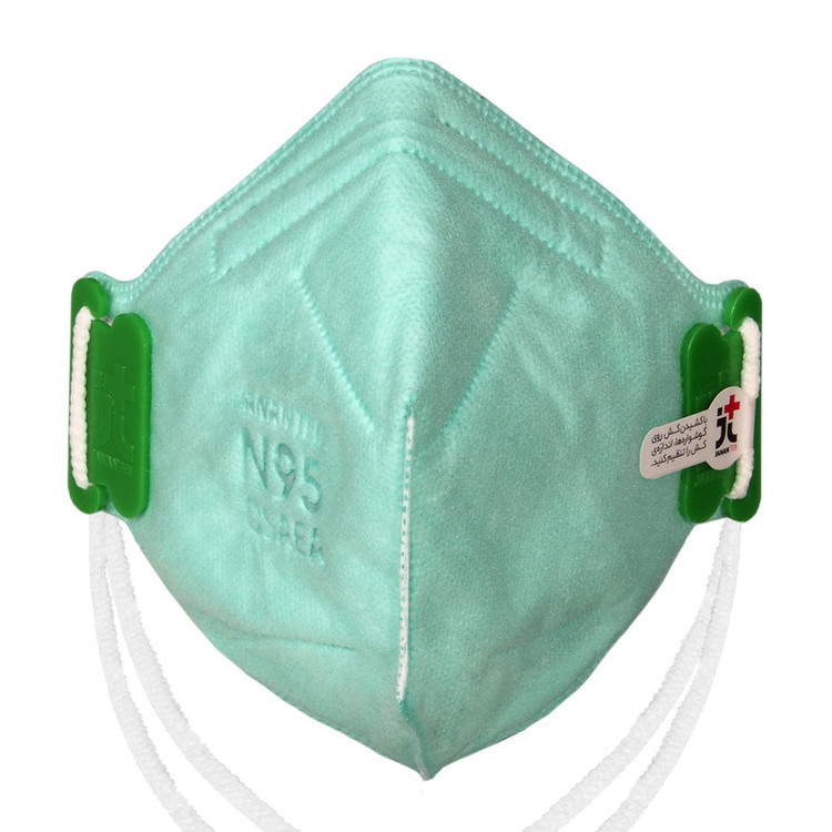 ماسک تنفسی جانان طب مدل ماسک N95 بدون دریچه بازدمی N95 MASK