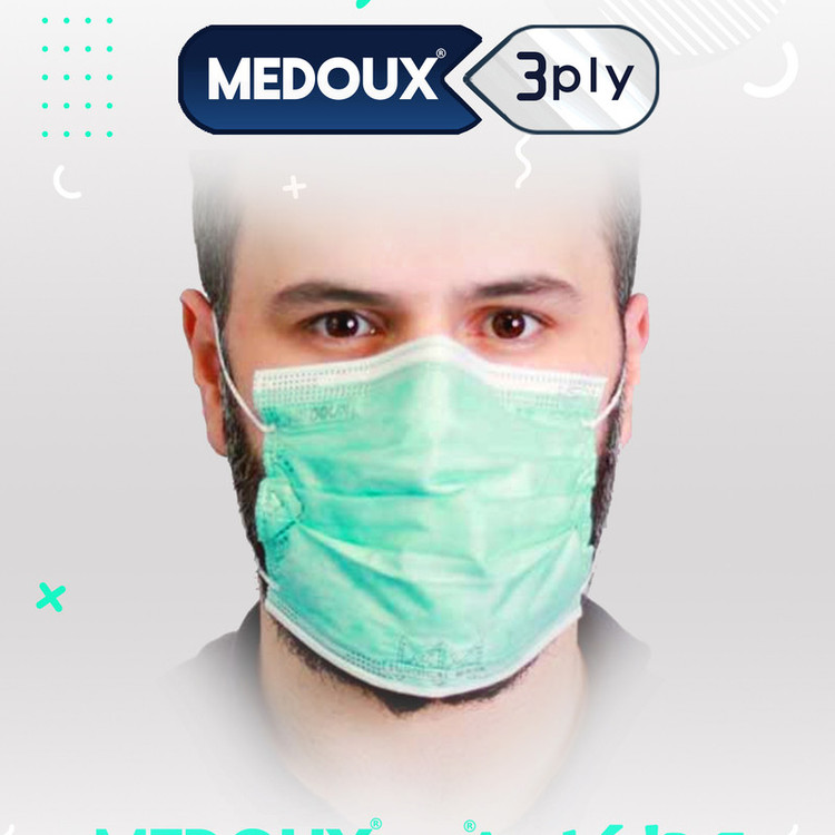 ماسک تنفسی مداکس مدل سه لایه ویژه مجموعه 50 عدی