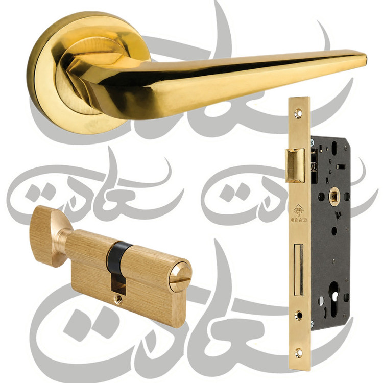 دستگیره درب کد 10 مدل رزت سرویسی استاندارد مجموعه سه عددی
