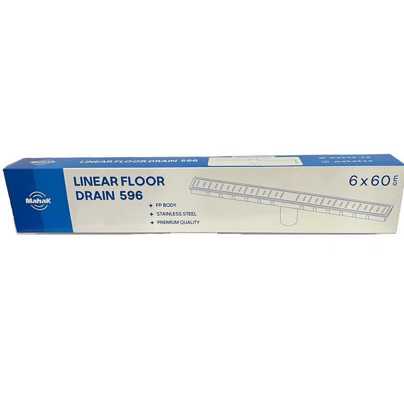کف شور خطی محک مدل درب استیل طرح گریل 60×6 کد 596G