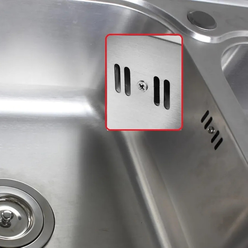 کیت تخلیه سرریز لگن ظرفشویی هایزم مدل Steel 304