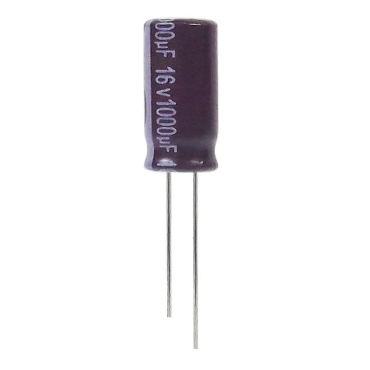 خازن الکترولیت 1000 میکروفاراد 16 ولت آکسبوم مدل TEC-10216 بسته 4 عددی