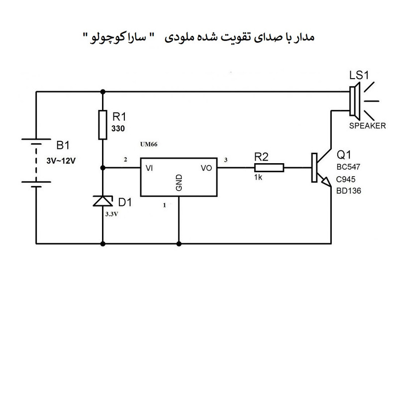 آی سی مدل UM66 کد 19Lبسته 2 عددی