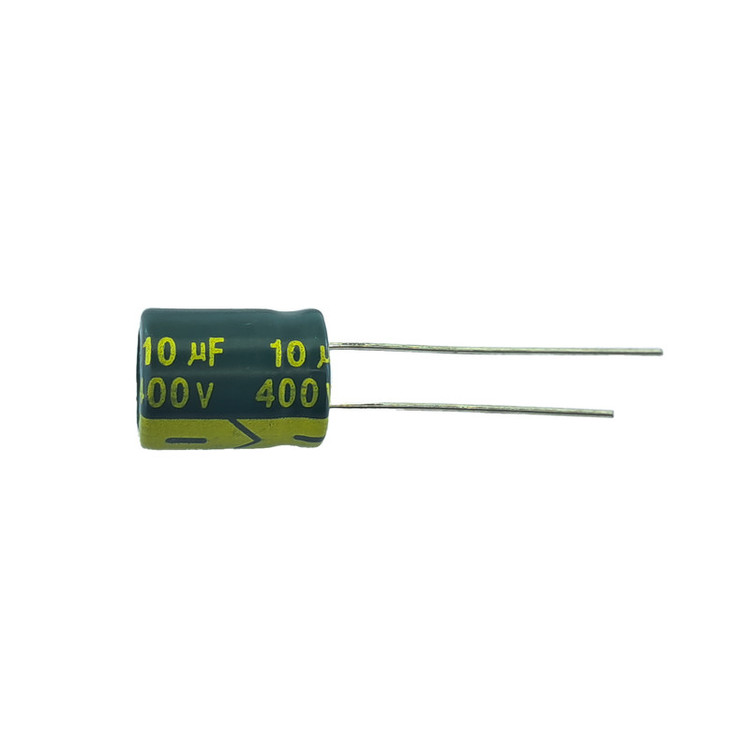 خازن الکترولیت 10uF میکرو فاراد جی دبلیو کو مدل 400V