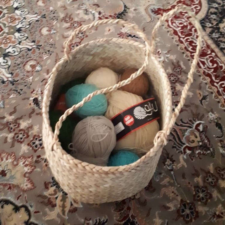 سبد حصیری مدل استوانه کد cm23-21