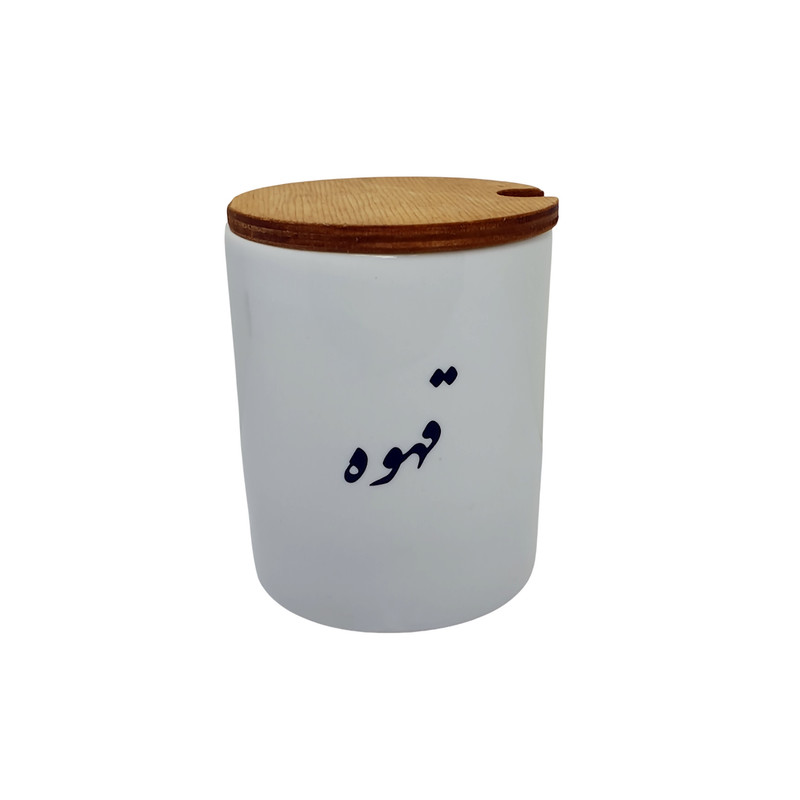 بانکه سرامیکی مدل تکست طرح قهوه
