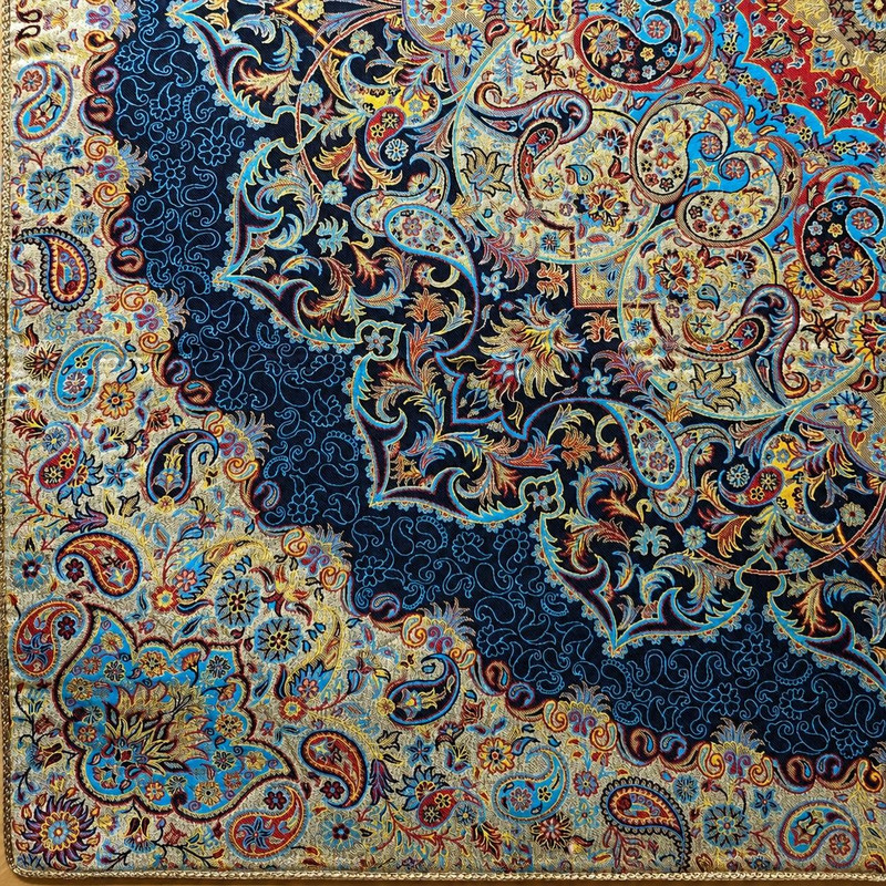 رومیزی ترمه نگین خاتم یزد طرح اردیبهشت کد SRM