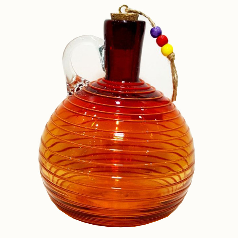 بطری شیشه ای مدل نواری