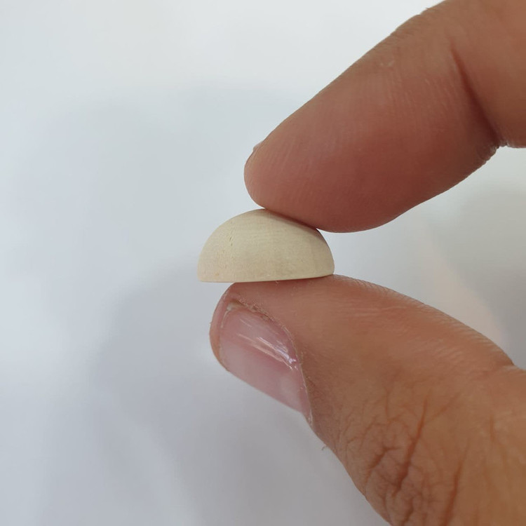 ملزومات عروسک سازی مدل نیم کره چوبی کد asml بسته 3 عددی