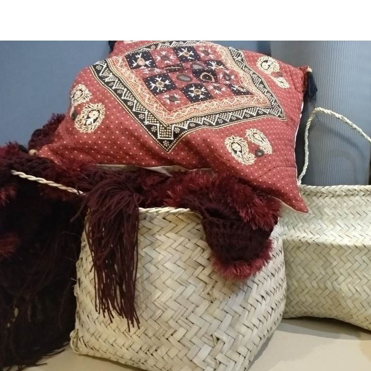 سبد حصیری مدل استوانه کد cm24-26