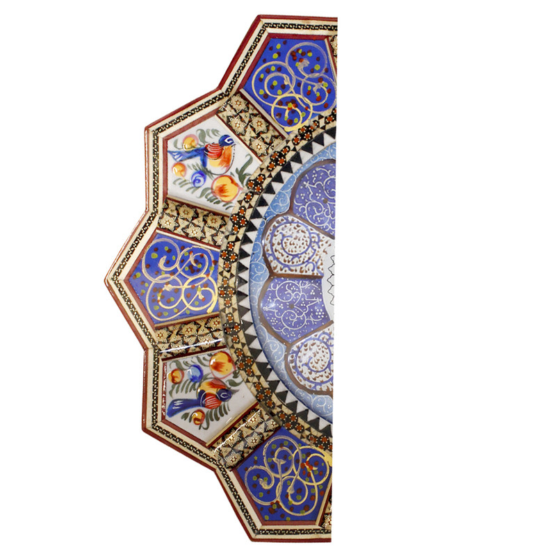 ساعت دیواری خاتم کاری مدل تارا کد 002