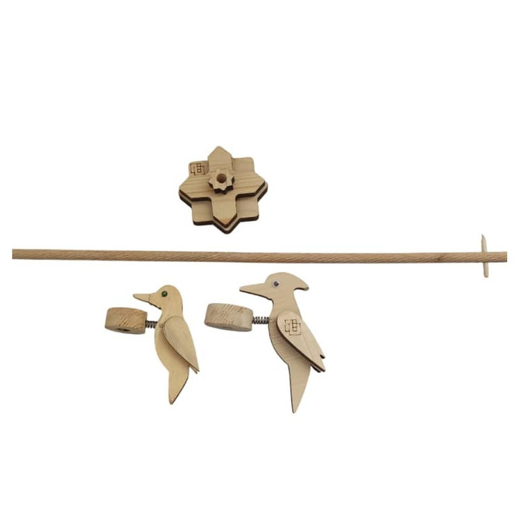 اسباب بازی چوبی مدل دارکوبک نوک زن DN-01