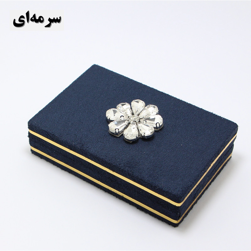 جعبه هدیه مدل گل جواهر کد BJ0011