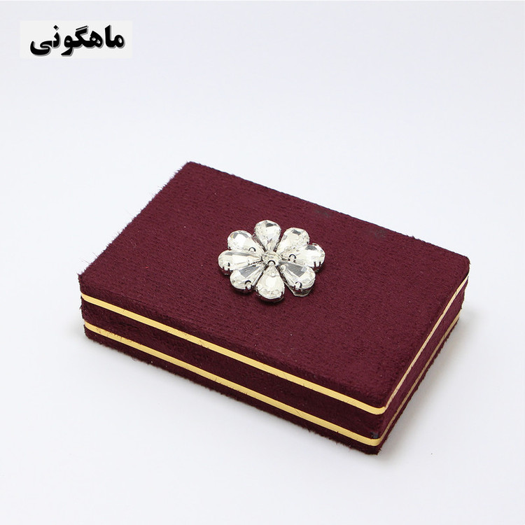 جعبه هدیه مدل گل جواهر کد BJ0011