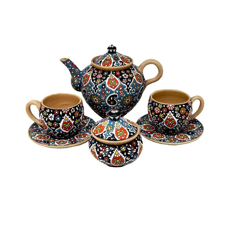 ست 6 تکه چای خوری میناکاری کد 66
