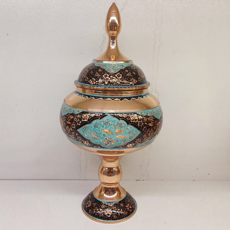 شکلات خوری مسی مدل الماس تراش کد 28