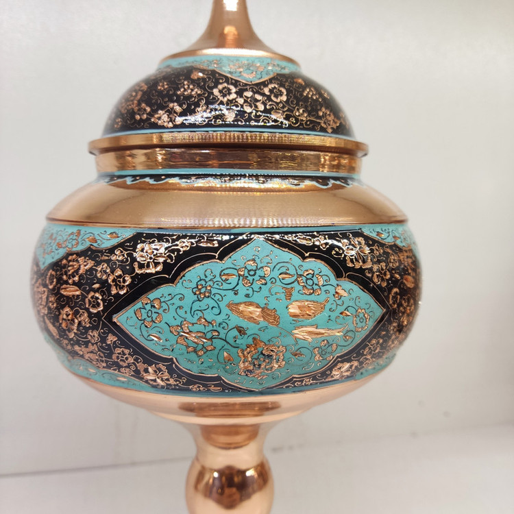 شکلات خوری مسی مدل الماس تراش کد 28