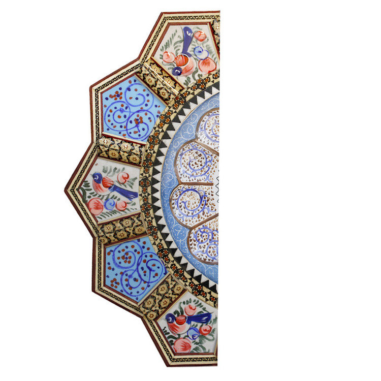 ساعت دیواری خاتم کاری مدل تارا کد 004