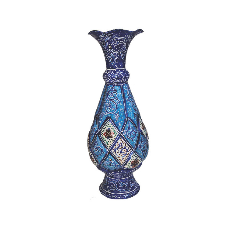 گلدان میناکاری هنرلوکس مدل گلبرگ کد 16