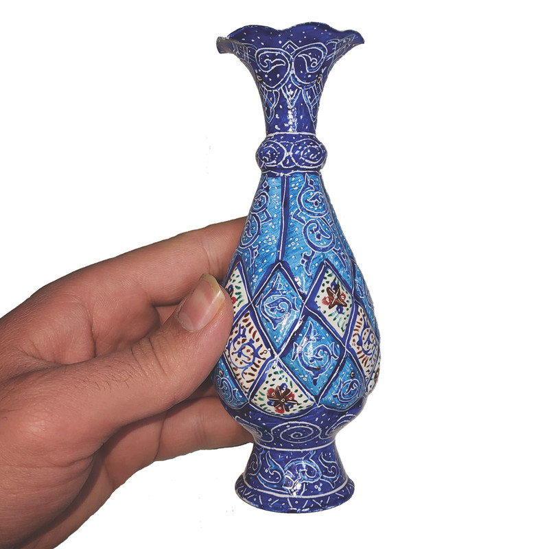 گلدان میناکاری هنرلوکس مدل گلبرگ کد 16