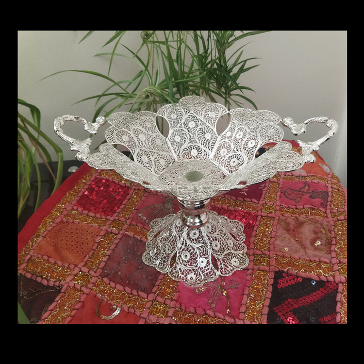 میوه خوری ملیله کاری مدل پرنسا کد 008