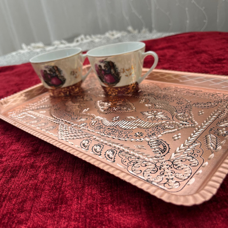 سینی مسی مدل الماس تراش ستاره کد۰۲