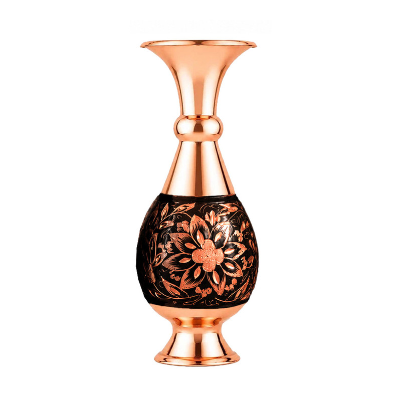 گلدان مسی مدل الماس تراش کد 016