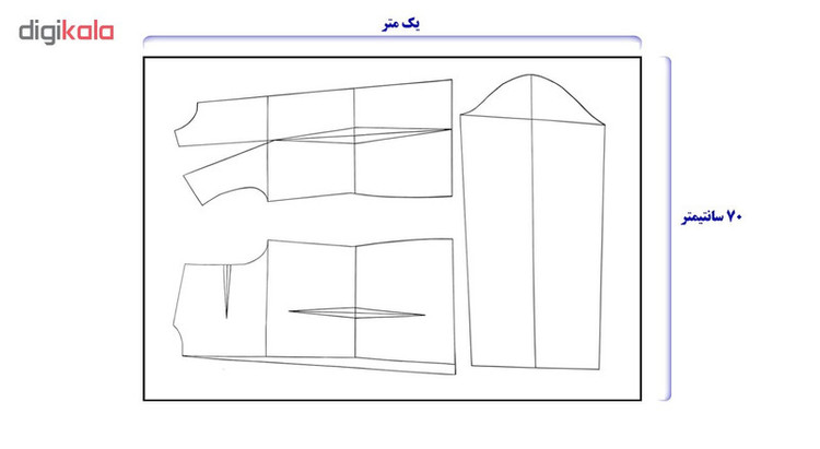 الگو خیاطی بالا تنه و آستین زنانه متد مولر سایز 48
